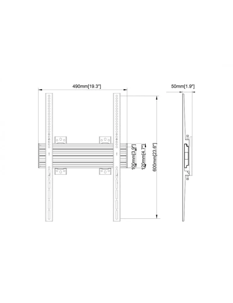 MULTIBRACKETS 6935 Multibrackets Wallmount Pro MBW1UP Fijo Negro - Pantalla 40 -100  VESA Máx 400x600 MULTIBRACKETS MUL6935 |