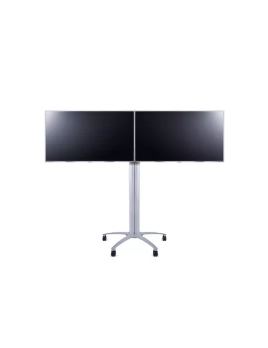 MULTIBRACKETS 7808 Support écran Multibrackets Public Display Stand Dual Screen Mount Silver - 2 pantallas 40 -55  VESA Max 60