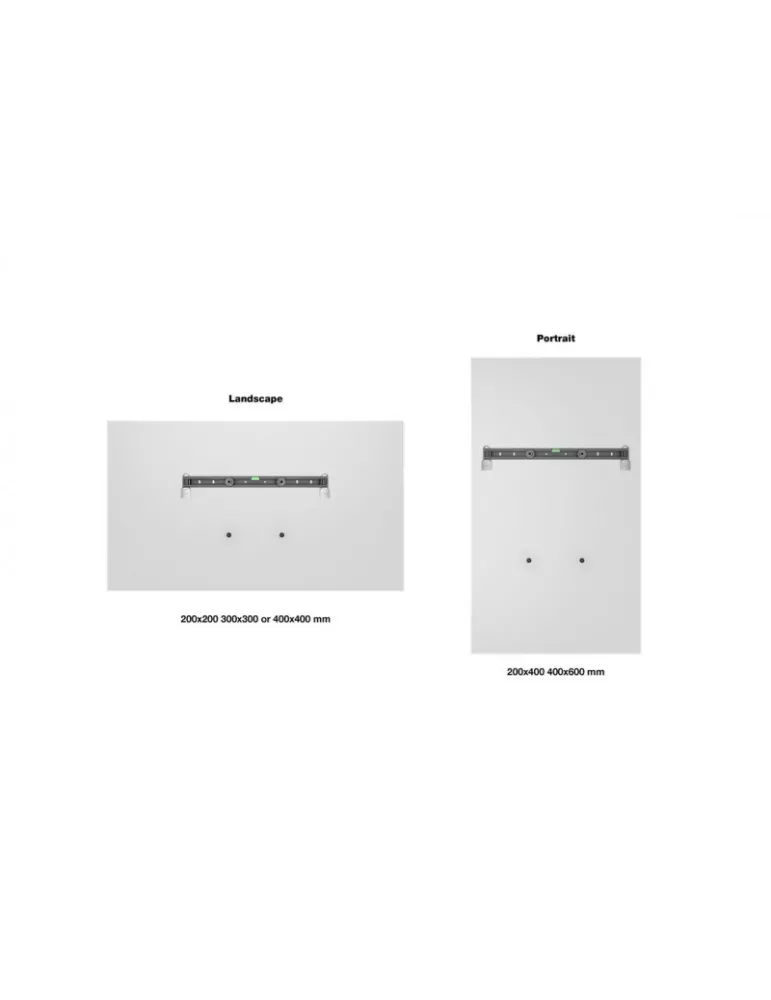 MULTIBRACKETS 4159 Secure fixed wall mount in black for Portrait  43-65  or Landscape  32-65  screens MULTIBRACKETS MUL4159 |