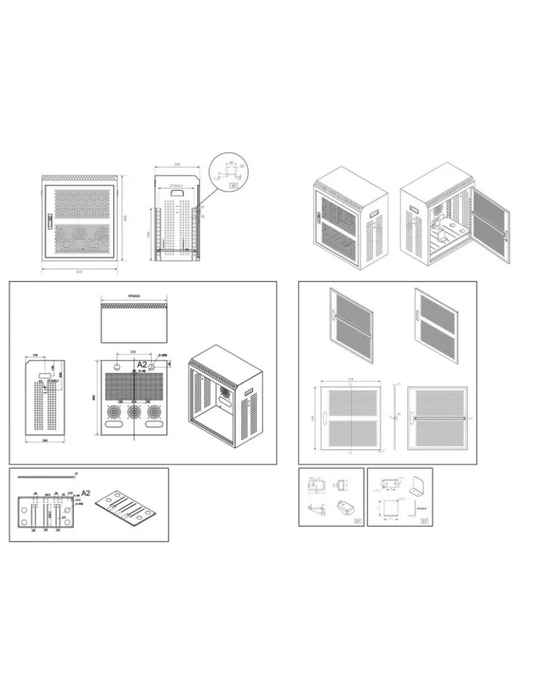 MULTIBRACKETS 7673 Secure steel storage cabinet for FLOORSTAND series MULTIBRACKETS MUL7673 | MusicGoodDeal