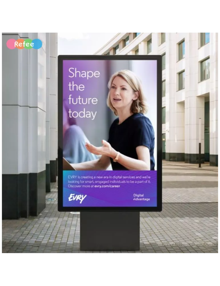 REFEE OD55DFAVW2 Affichage numérique extérieur IP66 mince et robuste 55" - Refee OF55DFA