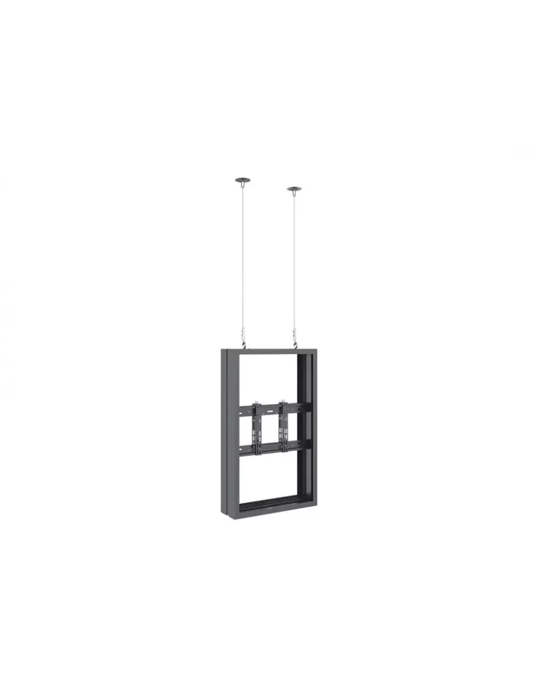 MULTIBRACKETS 6374 Caisson avec elingues Multibrackets Enclosure 43  Wire Medium B2B Black - 43  screen VESA Max 600x400 MULTI