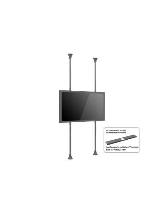 MULTIBRACKETS 5735 Support sol plafond avec caisson Multibrackets Enclosure 75  Floor to Ceiling Medium Black - 75  screen VES