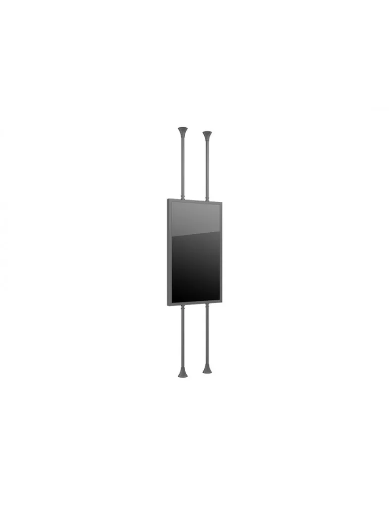 MULTIBRACKETS 5735 Support sol plafond avec caisson Multibrackets Enclosure 75" Floor to Ceiling Medium Noir - écran 75" VESA M