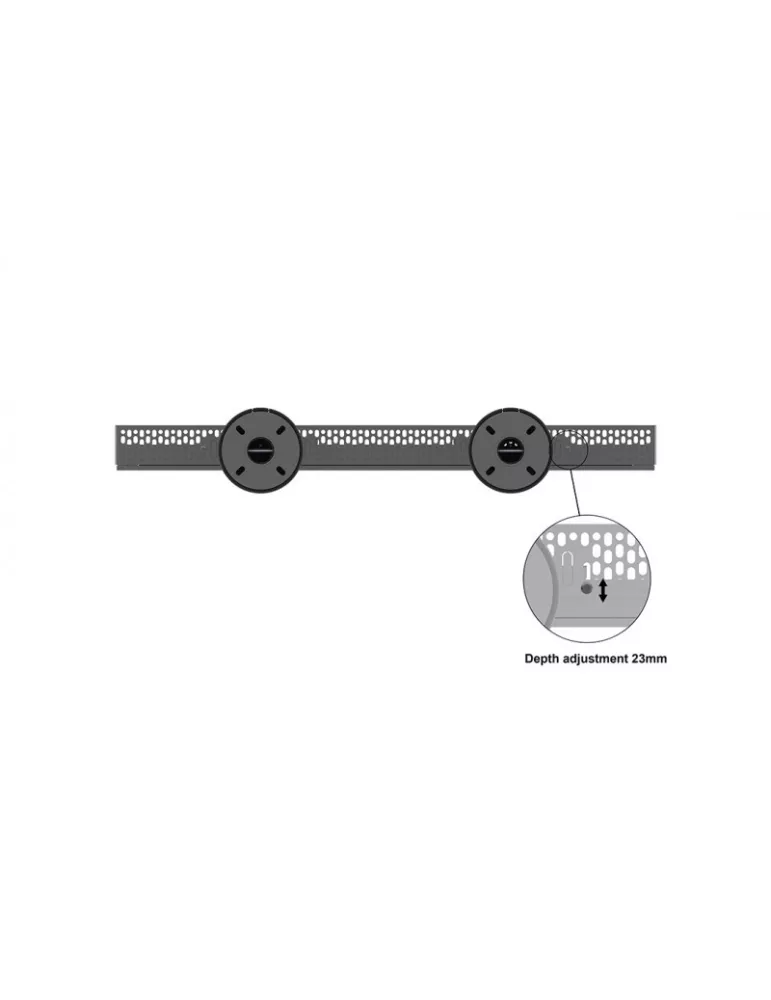 MULTIBRACKETS 5735 Support sol plafond avec caisson Multibrackets Enclosure 75  Floor to Ceiling Medium Black - 75  screen VES