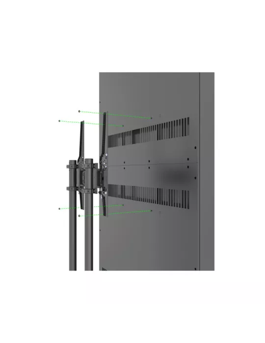 MULTIBRACKETS 0031 Caisson sur pied pour ecran 86"  Dual Pole Enclosure 86" H-Brightness Floorbase