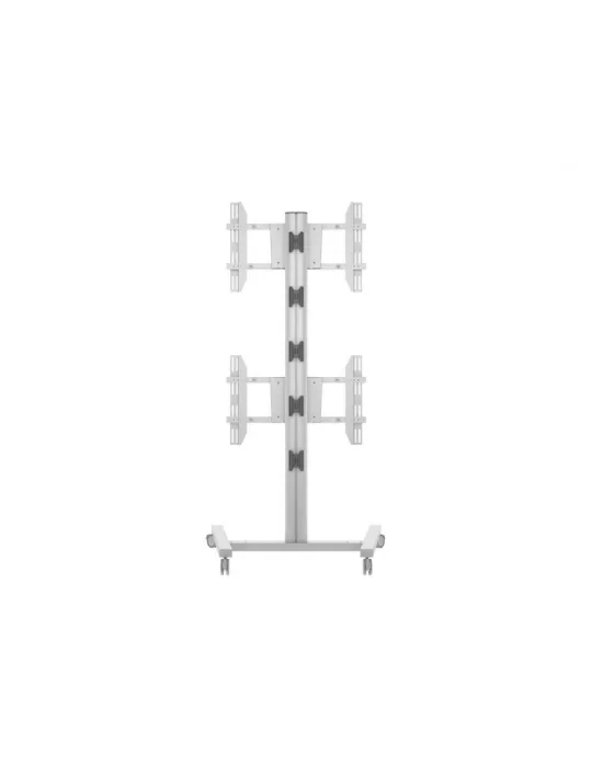 MULTIBRACKETS 2222 Support mobile Multibrackets Display Stand 180 Dual Vertical Silver - 2 écrans 32"-55" VESA Max 700x400