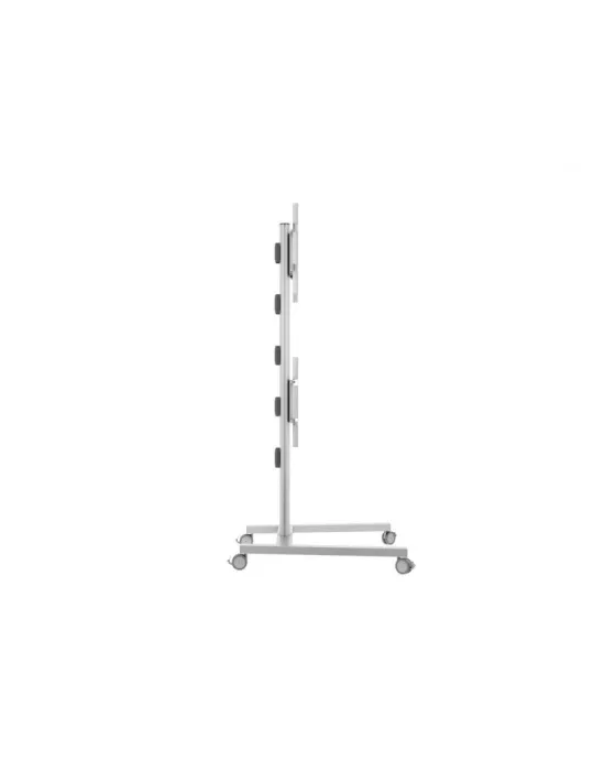 MULTIBRACKETS 2222 Mobiler Ständer Multibrackets Display Stand 180 Dual Vertical Silver - 2 Bildschirme 32 -55  VESA Max 700x4