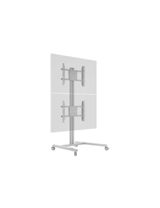 MULTIBRACKETS 2222 Support mobile Multibrackets Display Stand 180 Dual Vertical Silver - 2 écrans 32"-55" VESA Max 700x400