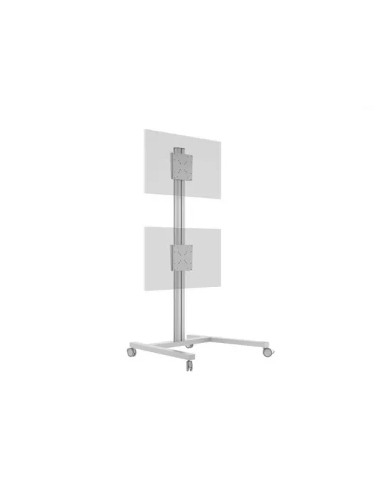 MULTIBRACKETS 2222 Support mobile Multibrackets Display Stand 180 Dual Vertical Silver - 2 écrans 32"-55" VESA Max 700x400