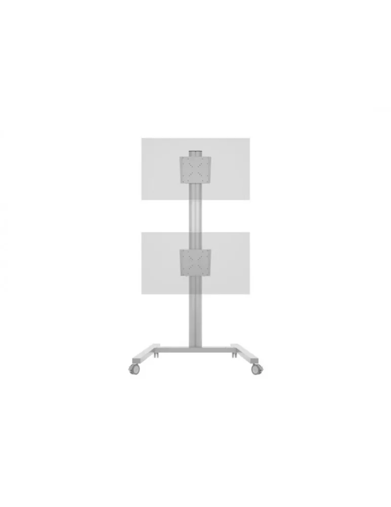 MULTIBRACKETS 2222 Multibrackets Display Stand 180 Dual Vertical Silver - 2 displays 32 -55  VESA Max 700x400 MULTIBRACKETS MU