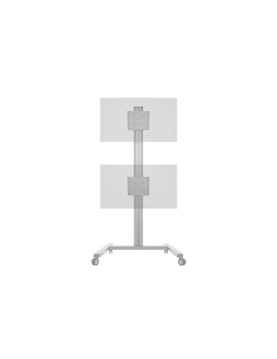 MULTIBRACKETS 2222 Support mobile Multibrackets Display Stand 180 Dual Vertical Silver - 2 écrans 32"-55" VESA Max 700x400
