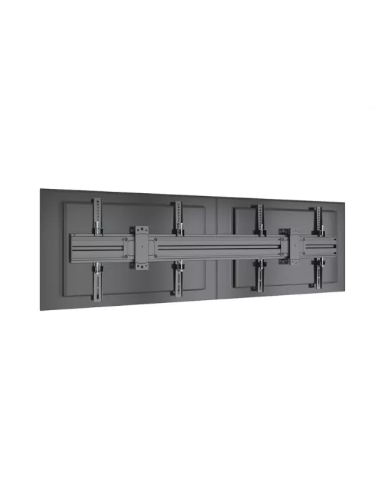 MULTIBRACKETS 4009 Support mural fixe Multibrackets Wallmount Pro MBW2U Fixed Black - 2 écrans 40"-75" VESA Max 600x400