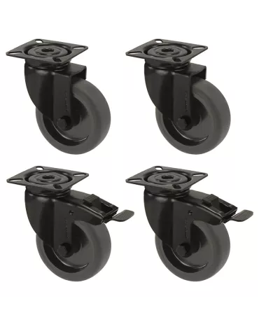 Dahua WHEEL Kit de 4 Roulettes optionnelles pour Totems DAHUA 2