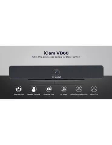 INFOBIT ICAMVB60 Cámara de videoconferencia 4K Infobit iCam VB60  Cámara de visión general todo en uno INFOBIT INFICAMVB60 | M 2