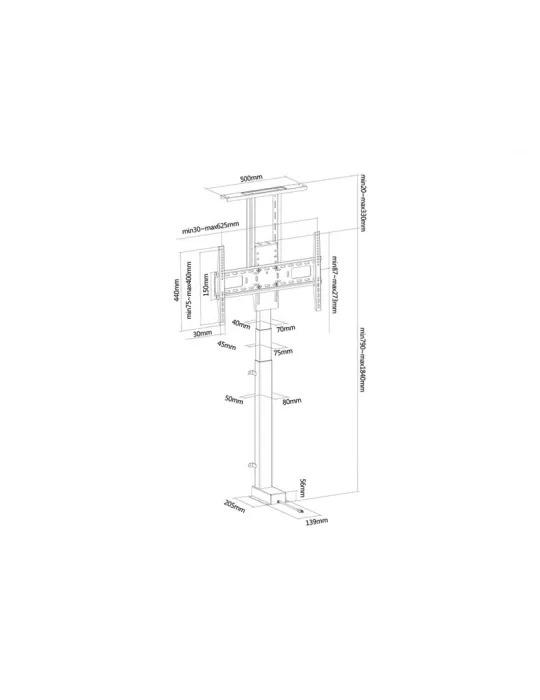 MULTIBRACKETS 4066 Motorized Multibrackets - screen 37- 80   Vesa Max 600x400 REF MULTIBRACKETS MUL4066 | MusicGoodDeal