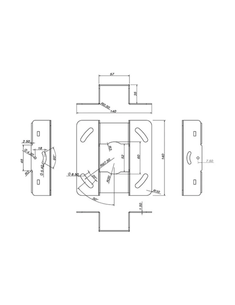 MULTIBRACKETS 0742 Support plafond Projector| MusicGoodDeal
