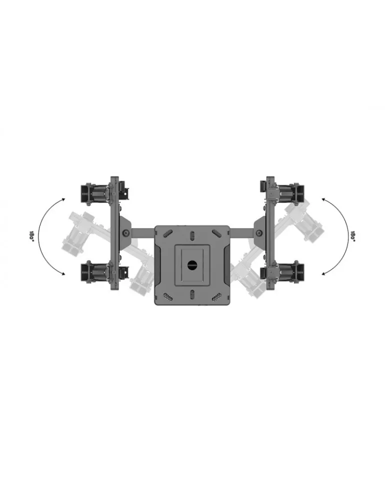 MULTIBRACKETS 2451 Support plafond 2 ecrans Multibrackets MBC2UPV 50 100 200 Ceiling Mount Pro - 32  43  VESA Max 200x200 MULT