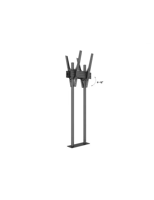 MULTIBRACKETS 8977 Support sol a fixer Multibrackets Dual Pole Floormount Pro B2B - 2 écrans 65"-90" VESA Max 400x600