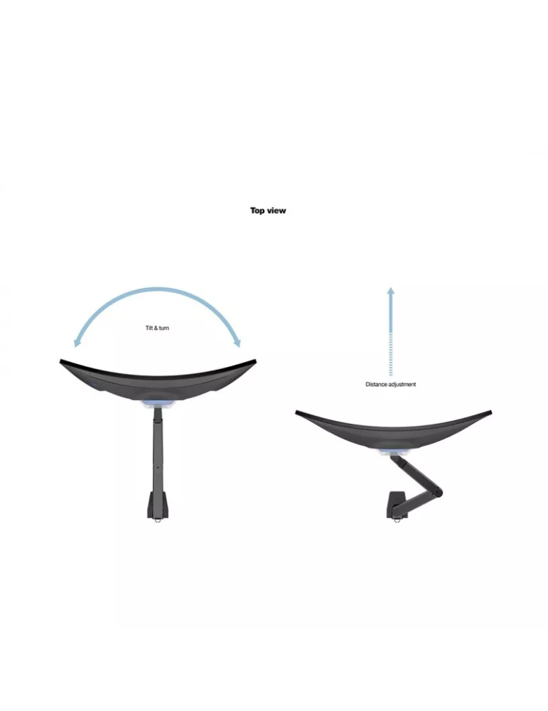 MULTIBRACKETS 3274 Support de table Multibrackets VESA Gas Lift Arm pour Samsung G7 32"