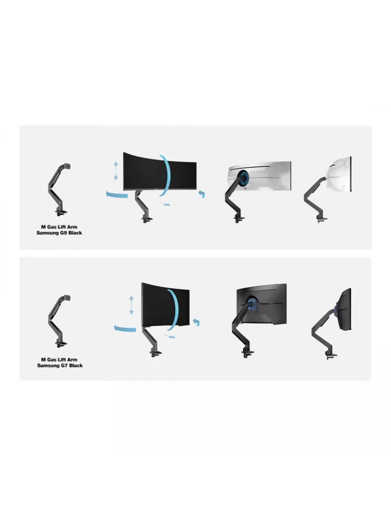 MULTIBRACKETS 3274 Support de table Multibrackets VESA Gas Lift Arm pour Samsung G7 32"