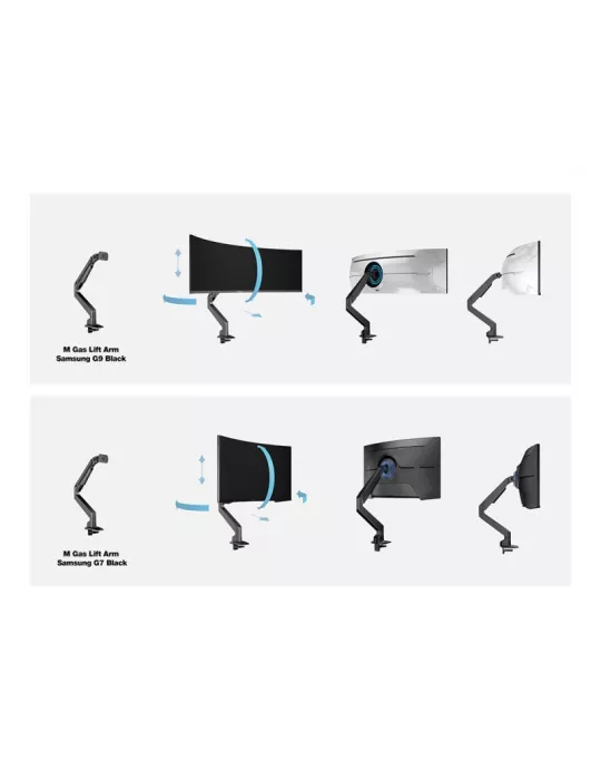 MULTIBRACKETS 3274 Support de table Multibrackets VESA Gas Lift Arm pour Samsung G7 32"