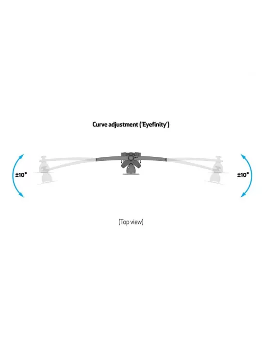 MULTIBRACKETS 0372 Drehbare Tischhalterung Multibrackets VESA Desktopmount Triple Desk Clamp - 3 Monitore 15  - 24  VESA Max 1