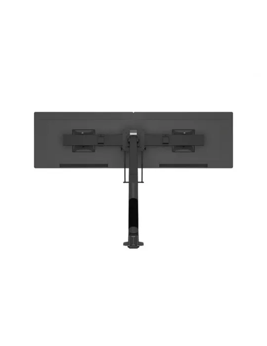 MULTIBRACKETS 5921 Gelenkige Tischhalterung mit Griff Multibrackets Gas Lift Arm Single w. Duo Crossbar - 2 Bildschirme von 15