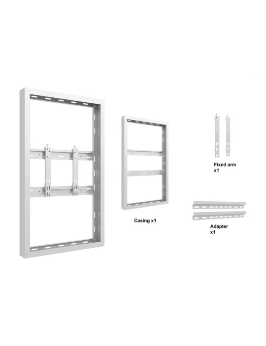 MULTIBRACKETS 1119 Caisson Multibrackets Enclosure Wall Small White - 43  screen VESA Max 300x200 MULTIBRACKETS MUL1119 | Musi