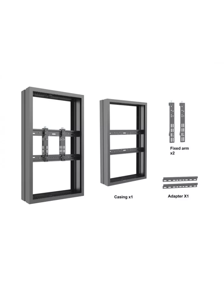MULTIBRACKETS 6367 Caisson Multibrackets Enclosure 43  Medium B2B Black - 43  screen VESA Max 600x400 MULTIBRACKETS MUL6367 |