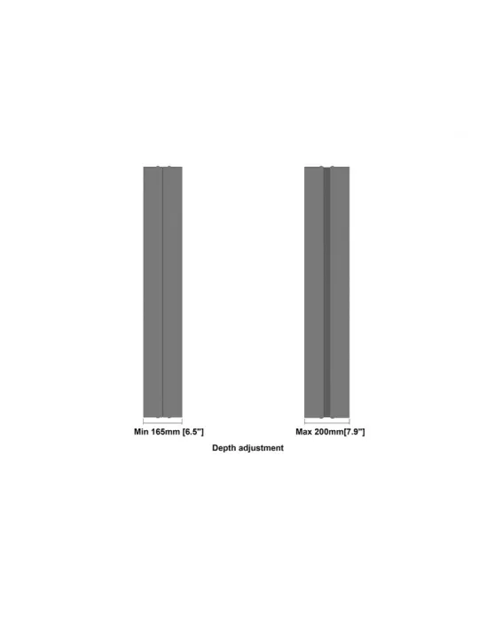 MULTIBRACKETS 6367 Caisson Multibrackets Enclosure 43  Medium B2B Black - 43  screen VESA Max 600x400 MULTIBRACKETS MUL6367 |