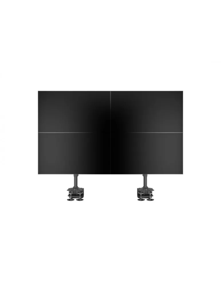 MULTIBRACKETS 2734 Support de table rotatif Multibrackets VESA Desktopmount Quad Vertical Desk Clamp - 4 écrans de 24" - 32" VE