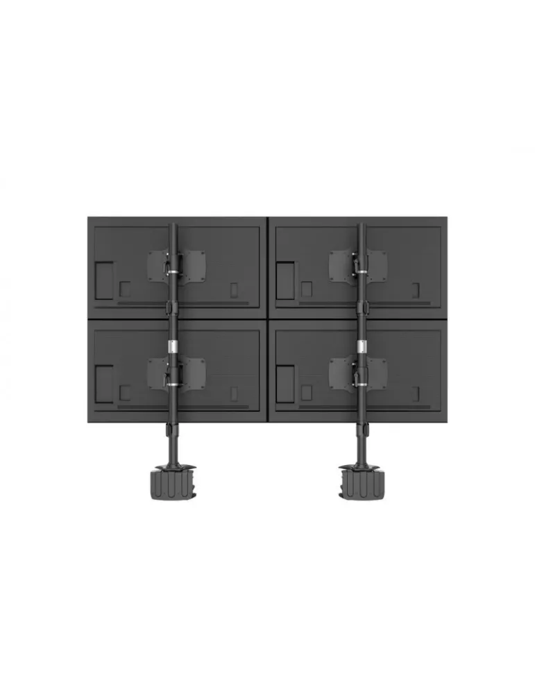 MULTIBRACKETS 2734 Multibrackets VESA Desktopmount Quad Vertical Desk Clamp - 4 screens from 24  - 32  VESA Max 200x100 MULTIB