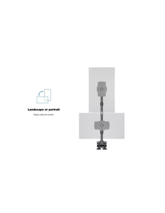 MULTIBRACKETS 2734 Multibrackets VESA Desktopmount Quad Vertical Desk Clamp - 4 screens from 24  - 32  VESA Max 200x100 MULTIB