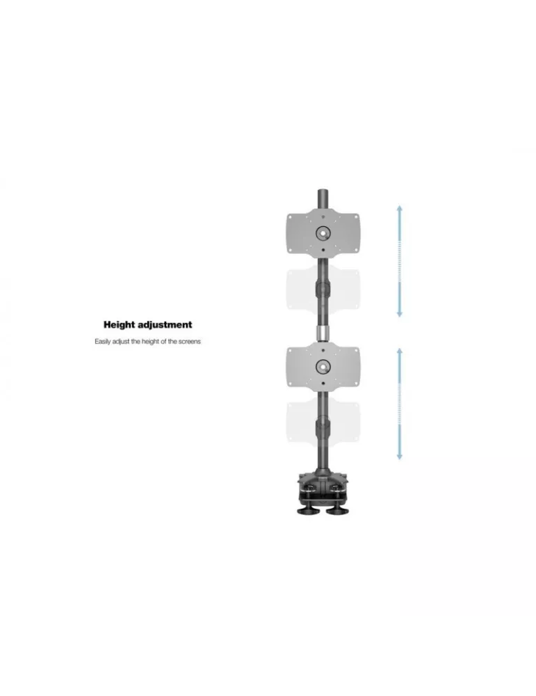 MULTIBRACKETS 2734 Drehbare Tischhalterung Multibrackets VESA Desktopmount Quad Vertical Desk Clamp - 4 Bildschirme von 24  -