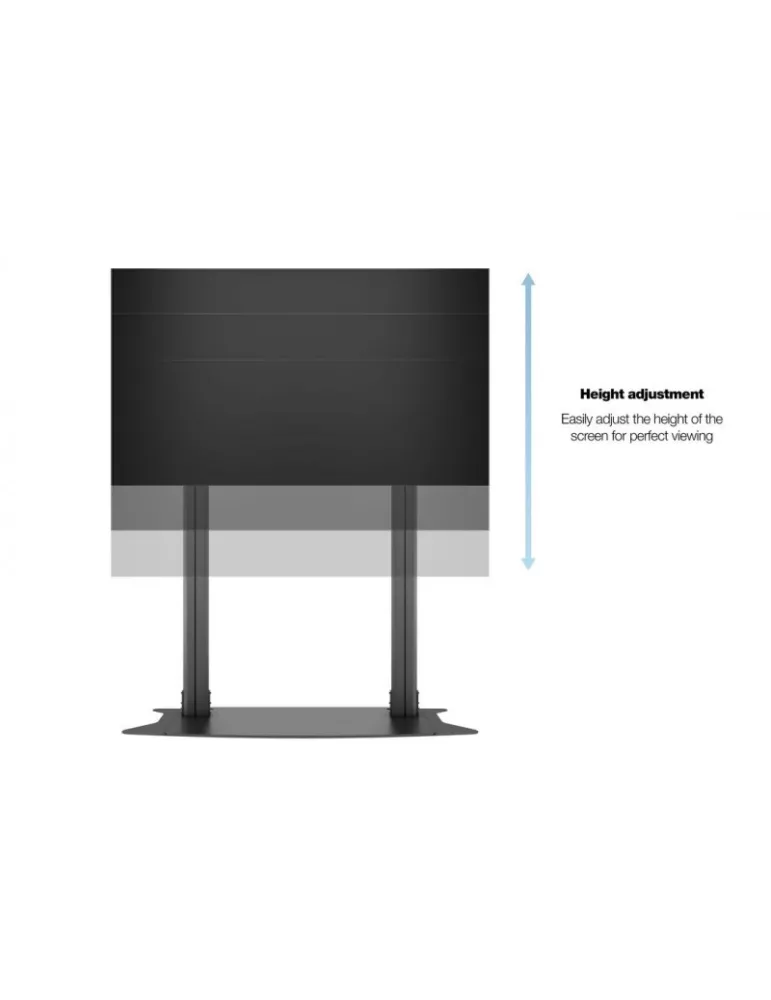 MULTIBRACKETS 3422 Support sol kit extension inclus Multibrackets Public Display Stand 210 Dual PillarFloorbase - écran 70"-110
