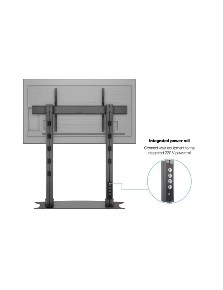 MULTIBRACKETS 3422 Support sol kit extension inclus Multibrackets Public Display Stand 210 Dual PillarFloorbase - écran 70"-110