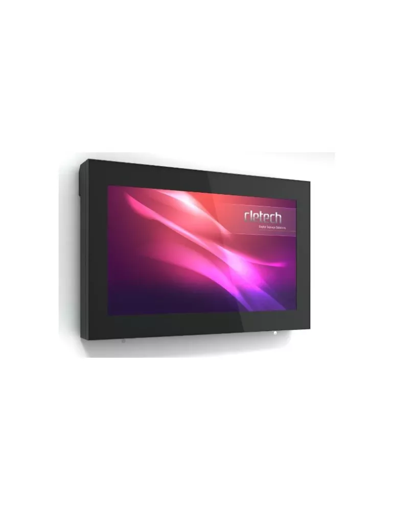 CLETECH M5V55TBBBH Outdoor-Kabine Cletech M5 Full-Black   Heizung   Touchscreen Mon. 55  Hochformat CLETECH CLEM5V55TBBBH | Mu