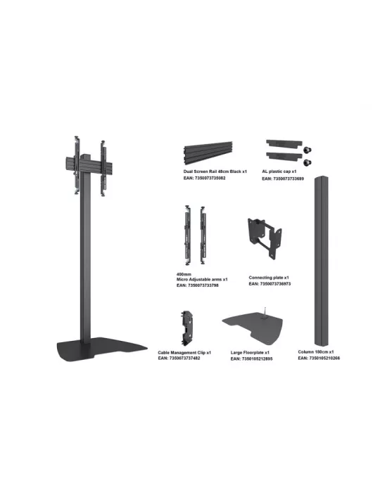 MULTIBRACKETS 4103 Support sol ajustable Multibrackets MBFSC1U 180 Floorstand Column Pro - écran 40"-75" VESA Max 400x400