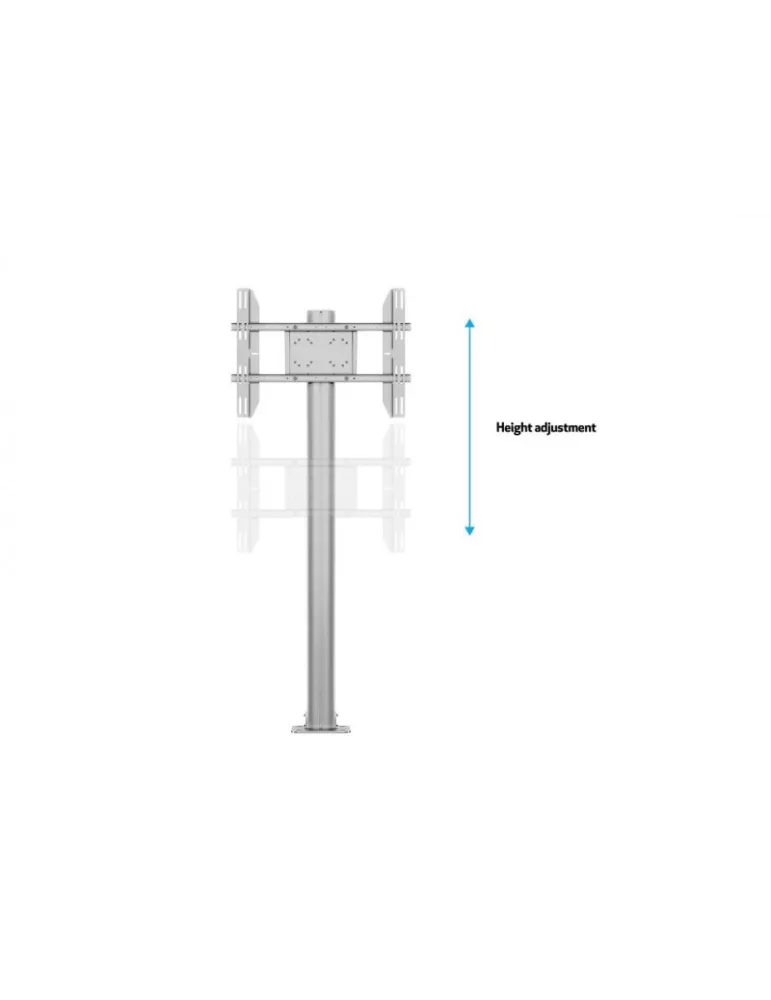 MULTIBRACKETS 2395 Bodenständer zum Befestigen Multibrackets Display Stand 180 Single SIlver - Bildschirm 24 -65  VESA Max 700