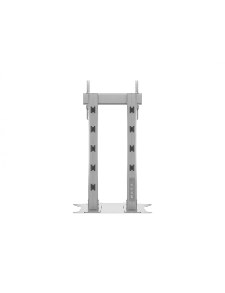 MULTIBRACKETS 2555 Support sol Multibrackets Public Display Sitand 180 Dual Pllar Floorbase Silver- écran 70"-110" VESA Max 800