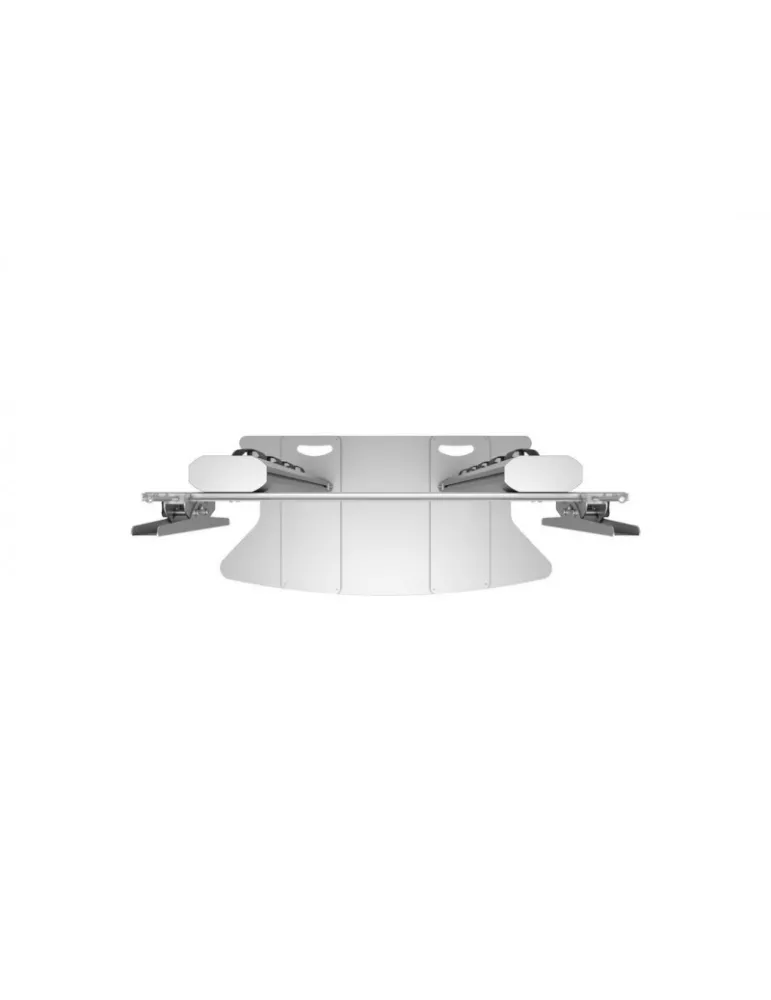 MULTIBRACKETS 2555 Bodenständer Multibrackets Public Display Sitand 180 Dual Pllar Floorbase Silber- Bildschirm 70 -110  VESA