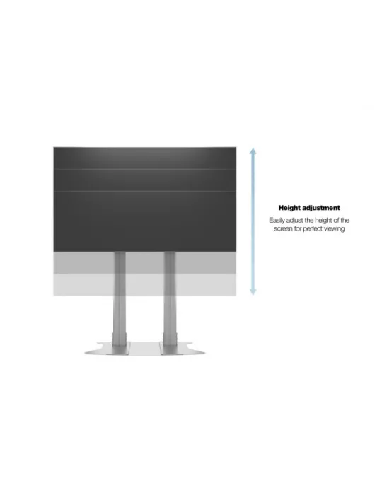 MULTIBRACKETS 2555 Soporte sol Multibrackets Public Display Sitand 180 Dual Pllar Floorbase Silver- écran 70 -110  VESA Max 80