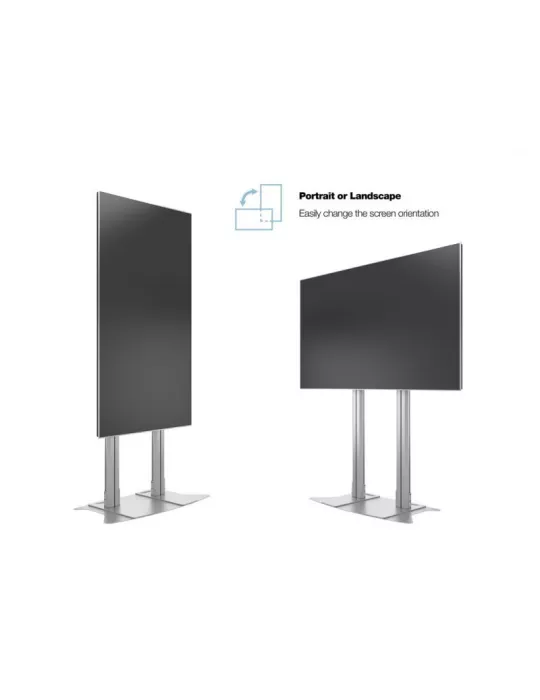 MULTIBRACKETS 2555 Soporte sol Multibrackets Public Display Sitand 180 Dual Pllar Floorbase Silver- écran 70 -110  VESA Max 80