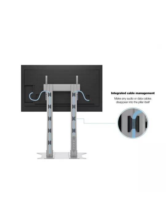 MULTIBRACKETS 2555 Soporte sol Multibrackets Public Display Sitand 180 Dual Pllar Floorbase Silver- écran 70 -110  VESA Max 80