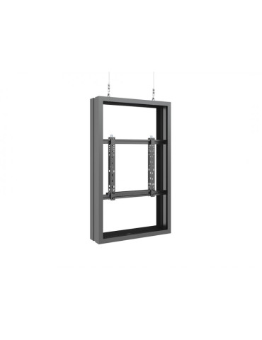 MULTIBRACKETS 3946 Doppeltes Gehäuse mit Schlingen Multibrackets Enclosure 50  Wire Medium B2B Black - VESA Max 600x400 MULTIB 2