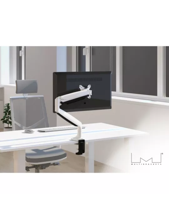 MULTIBRACKETS 7079 Soporte de mesa articulado Multibrackets Deskmount Gas Spring Single Blanco - Pantalla 15  - 30  VESA Max 1