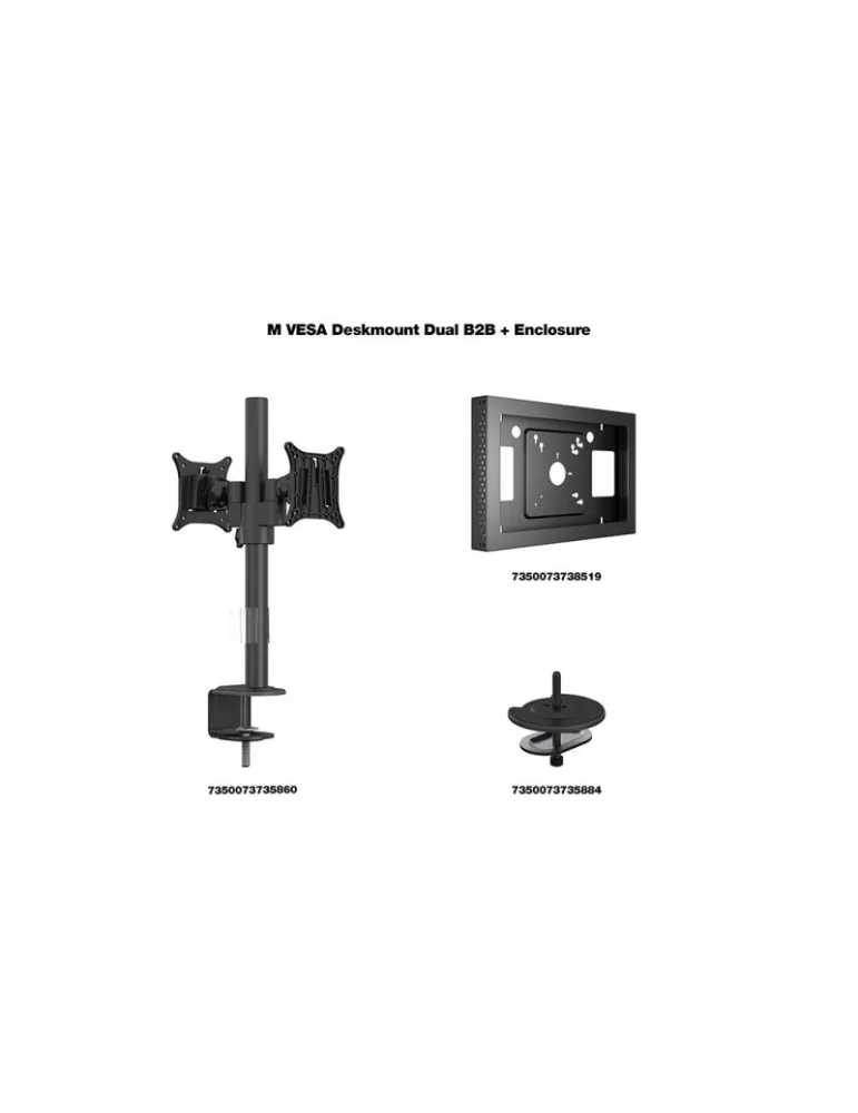 MULTIBRACKETS 2802 Caisson Multisoportes Doble B2B   Carcasa para pantalla Samsung QB13R   QB13R-T - Pantalla 13  VESA Max 100
