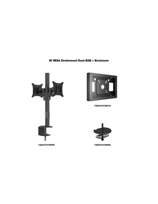 MULTIBRACKETS 2802 Gehäuse Multibrackets Deskmount Dual B2B   Enclosure for Samsung screen QB13R   QB13R-T - 13-Zoll-Bildschir