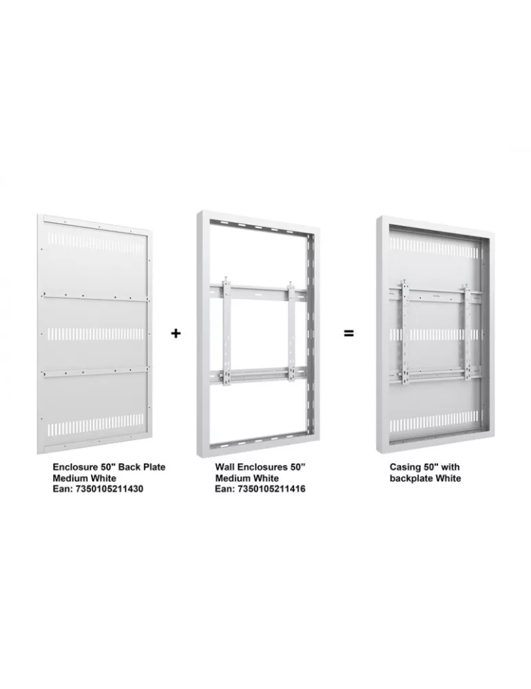 MULTIBRACKETS 1430 Plaque arrière caisson Multibrackets Enclosure 50  Back Plate Medium White MULTIBRACKETS MUL1430 | MusicGoo